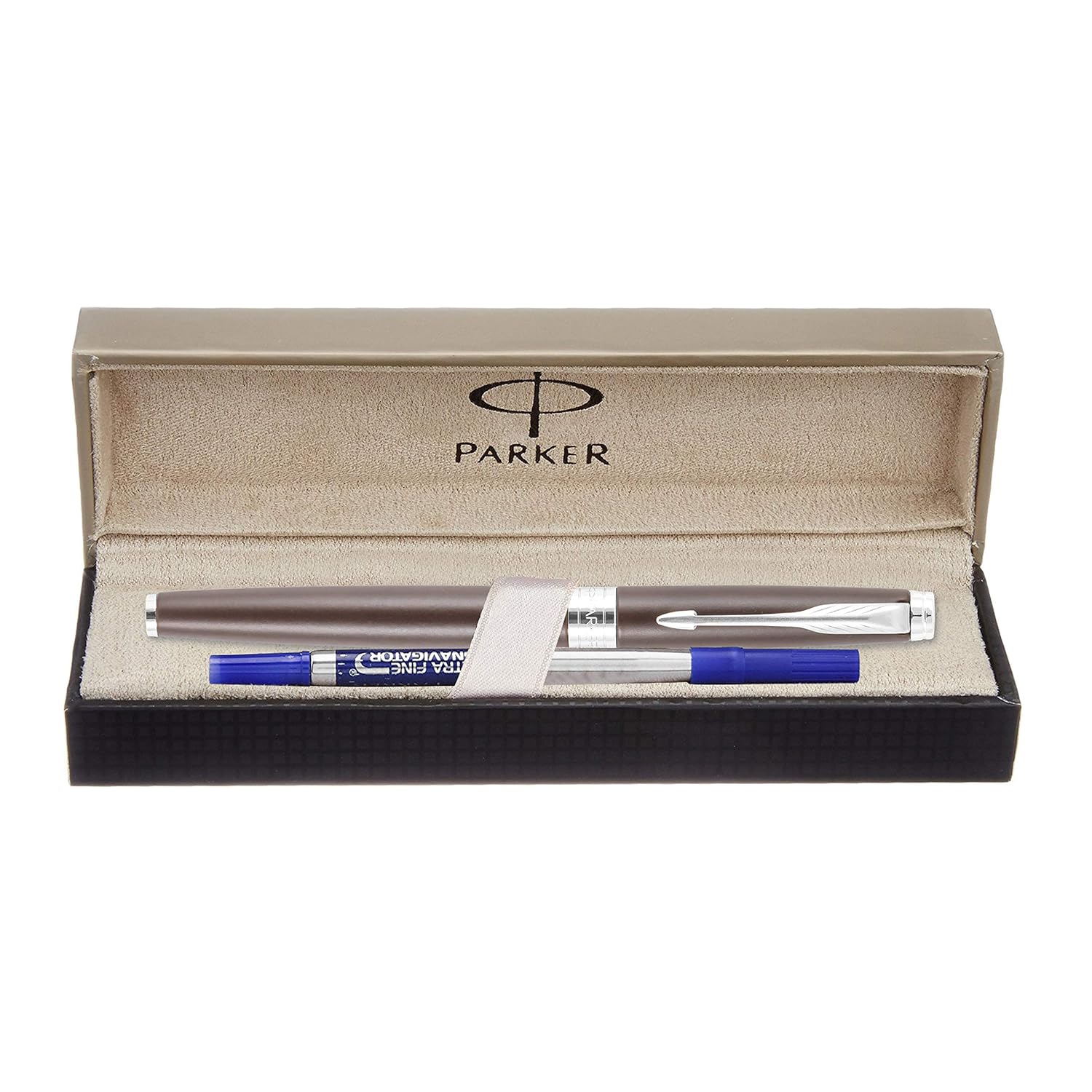 Parker Aster Matte Brown Chrome Trim Rollerball Pen