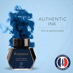 Waterman Bottled Ink Refill - Mysterious Blue (50ml)