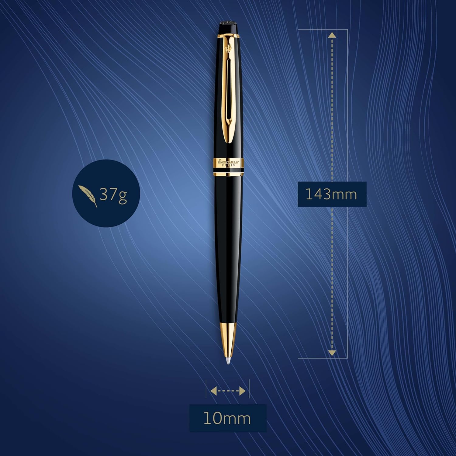 Waterman Expert Mars Ballpoint Pen (Black)