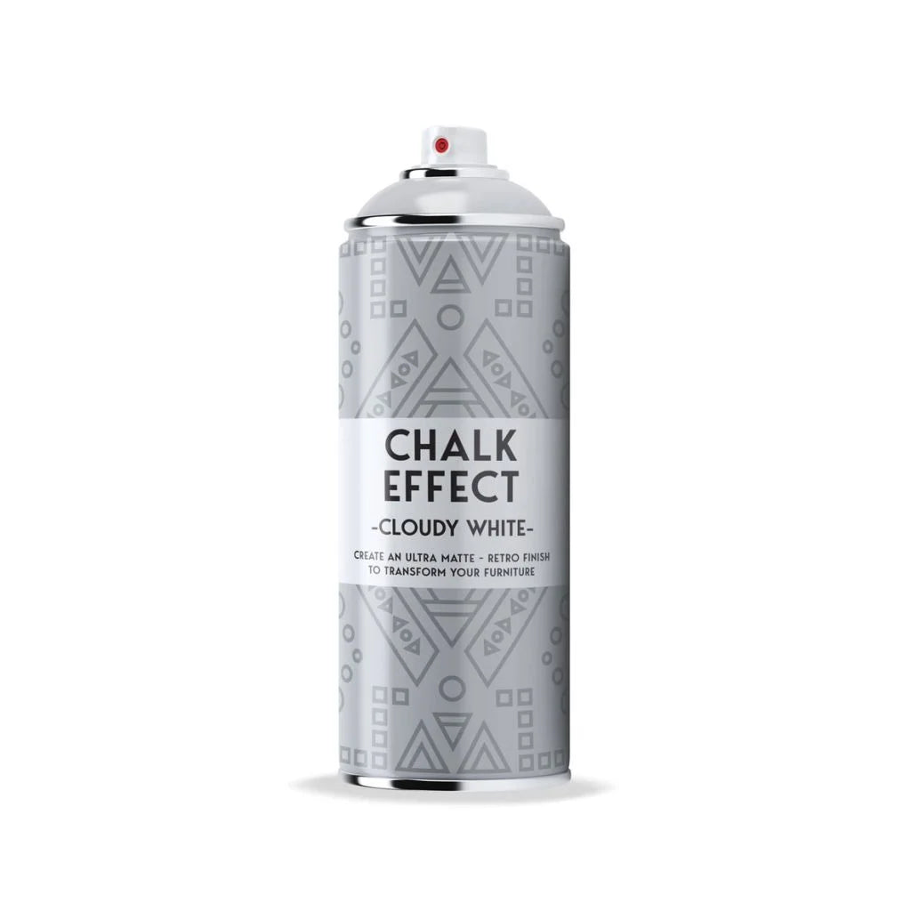 COSMOS CHALK EFFECT ACRYLIC PAINT - ULTRA MATTE RETRO FINISH - 400 ML CAN - CLOUDY WHITE (N03)