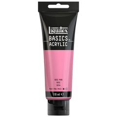 LIQUITEX BASICS ACRYLIC COLOUR - TUBE OF 118 ML - ROSE PINK (48)