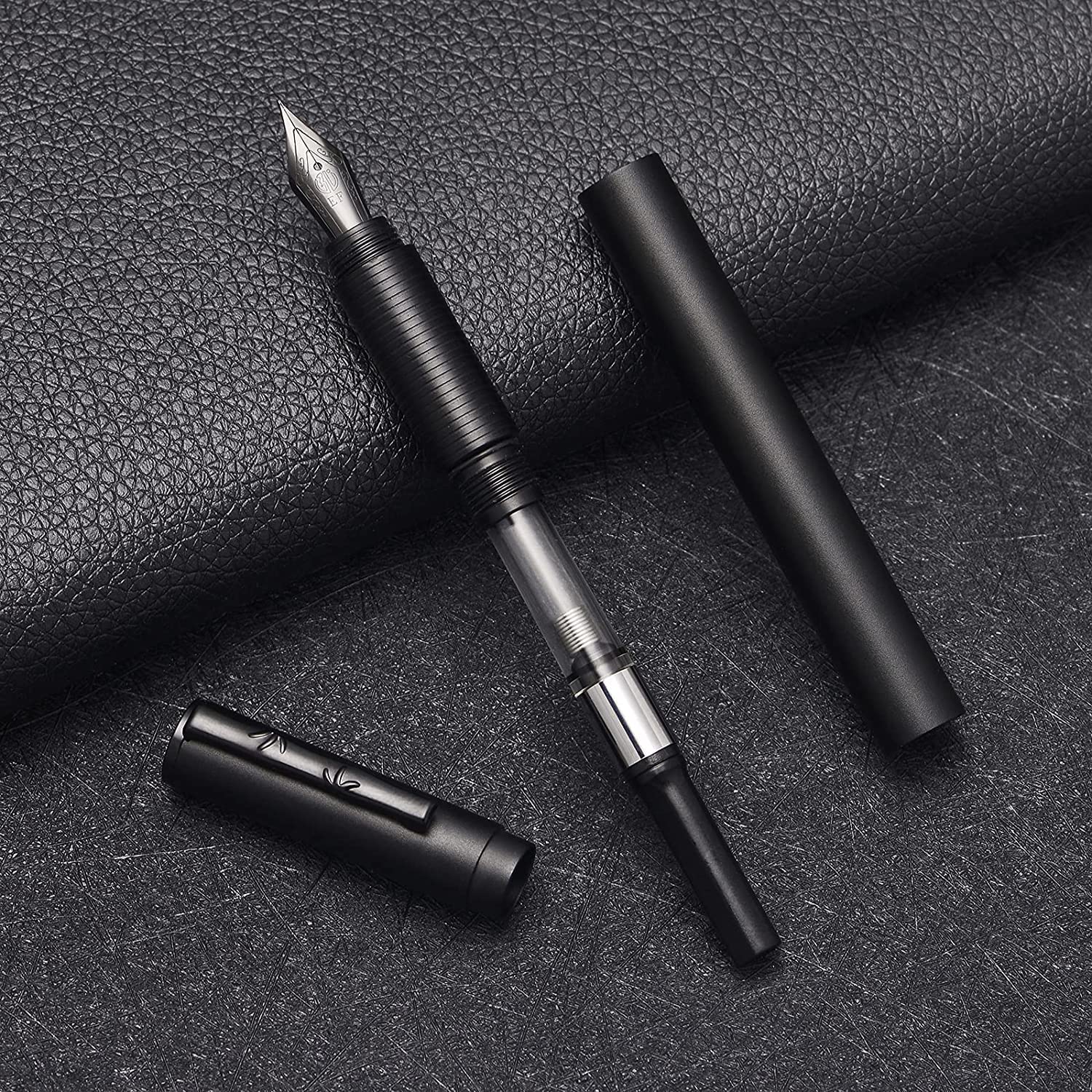 HONDIGAN H3 Fine Nib Fountain Pen, Black