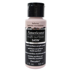 DECOART AMERICANA MULTI SURFACE SATIN ACRYLIC PAINT - 59 ML (2 OZ) - BALLERINA (560)