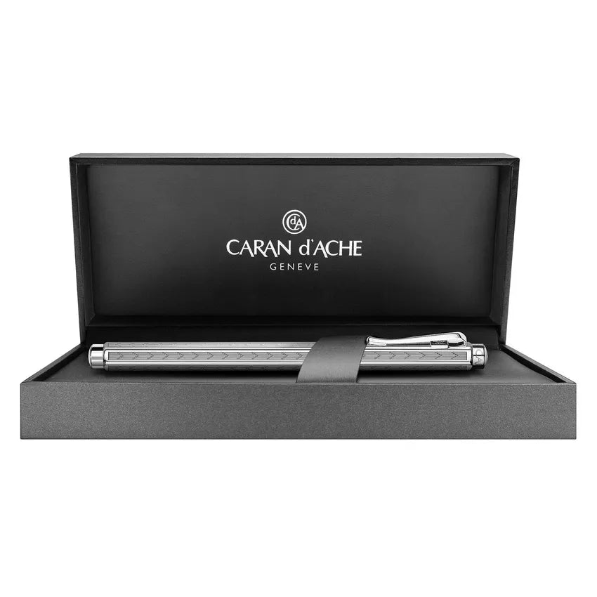 Caran d'Ache Ecridor Chevron Palladium-Coated Rollerball Pen Palladium