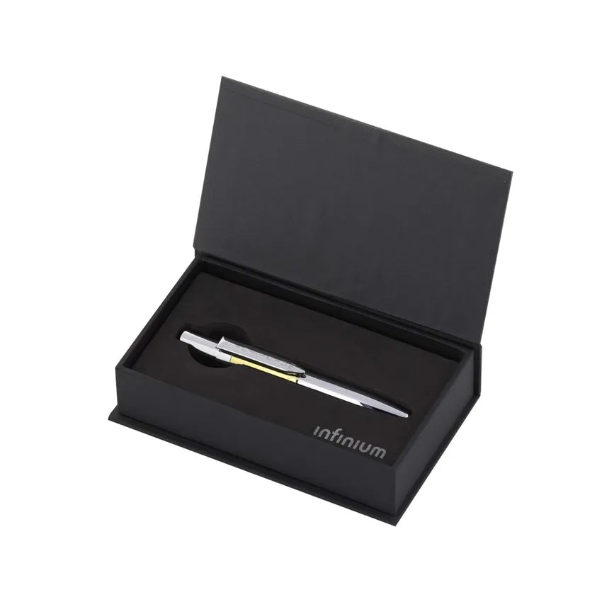 Fisher Space INFGT-1 Infinium Ballpoint pen with Blue Ink Gold Titanium Nitride & Chrome