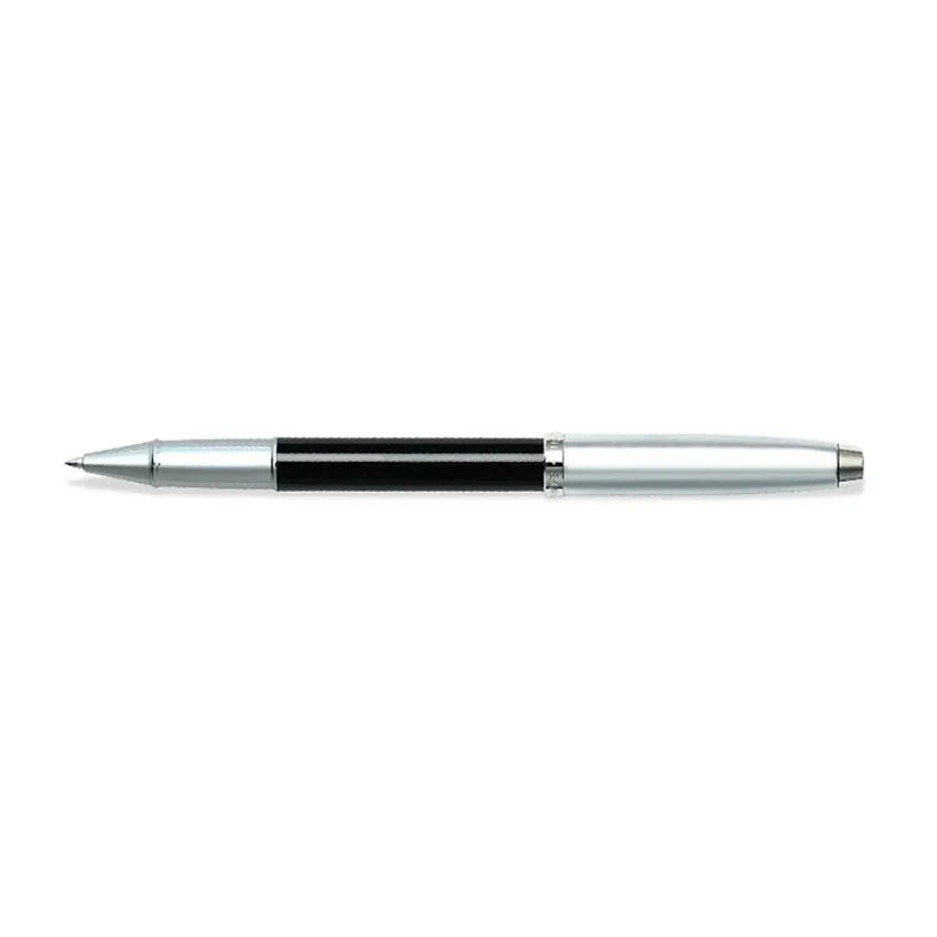 Sheaffer Gift 100 Rollerball Pen Black and Brushed Chrome with Chrome-Plated Trim