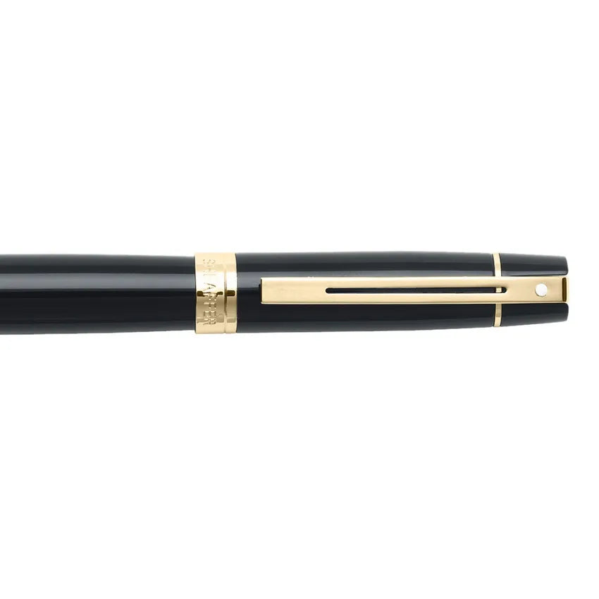 Sheaffer Gift 300 Rollerball Pen Glossy Black with Gold Tone Trim