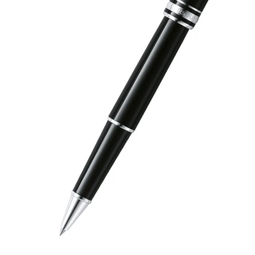 Montblanc Meisterstück Classique Rollerball Pen - Black With Platinum Trims