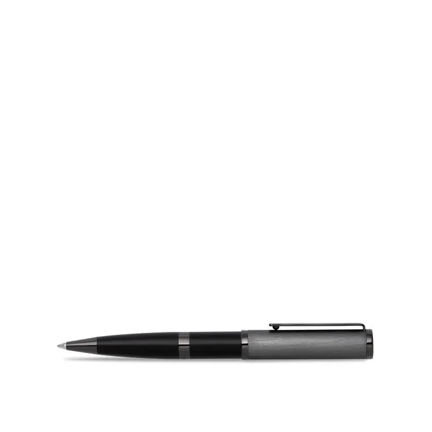 Hugo Boss Formation Gleam Ballpoint Pen - Black And Dark Grey