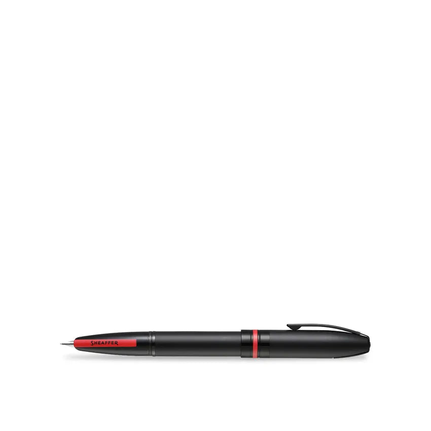 Sheaffer 9108 Icon Fountain Pen (Medium) - Matte Black with Glossy Black PVD Trim