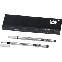 Montblanc 110149 Fineliner Refill Medium (Pack Of 2) Mystery Black