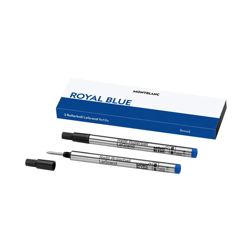 Montblanc 128229 Legrand Rollerball Refill Broad (Pack Of 2) - Royal Blue