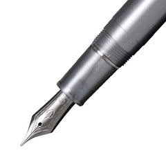 Sailor 1911 Ringless Metallic Fountain Pen (21K Medium) - Grey with Black Trims