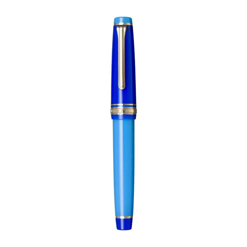 Sailor Professional Gear Quasar Fountain Pen (21K Fine) - Blue With Gold Trims