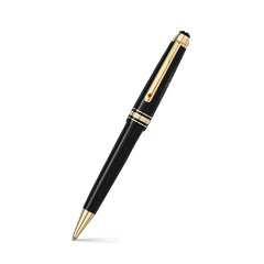 Montblanc 128475 Meisterstück Classique 'Around The World In 80 Days' Ballpoint Pen - Anthracite With Gold Trims