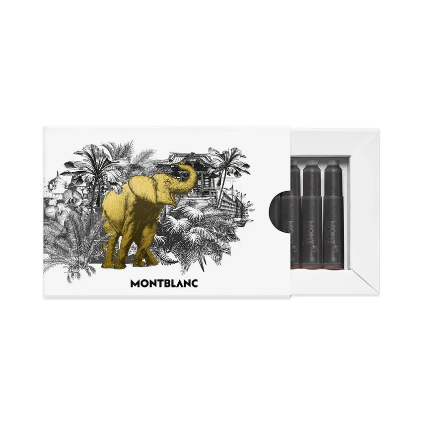 Montblanc 130291 Meisterstück 'Around The World In 80 Days' Ink Cartridge (8 Cartridges/Pack) - Brown