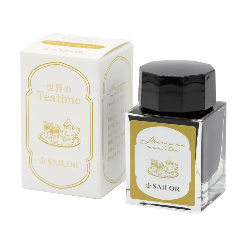 Sailor 'Tea Time Around The World' Ink Morrocan Mint Tea (20 ml) - Golden Green