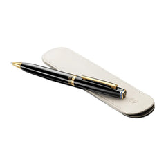 Lapis Bard Contemporary Ballpoint Pen Black with Gold Trims