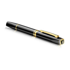 Lapis Bard Contemporary Rollerball Pen Black with Gold Trims