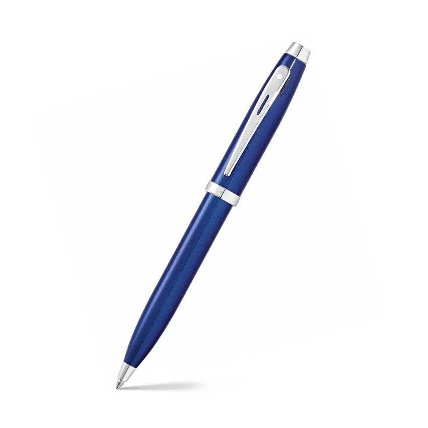 Sheaffer Gift 100 Ballpoint Pen Glossy Blue with Chrome-Plated Trim