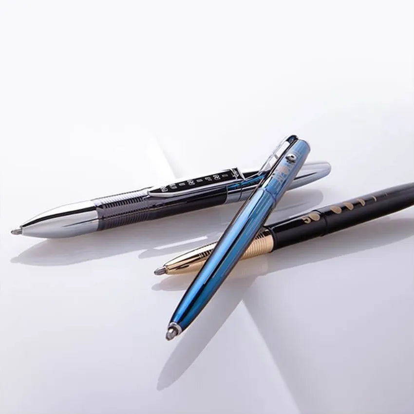 Fisher Space INFBTN-1 Infinium Ballpoint pen with Blue Ink Black Titanium Nitride & Chrome