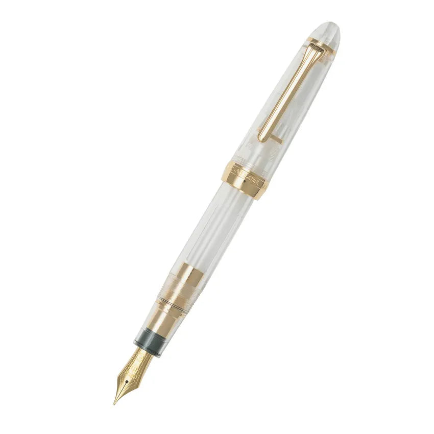 Sailor 1911 Large Fountain Pen (21K Medium) Demonstrator with Gold Trims