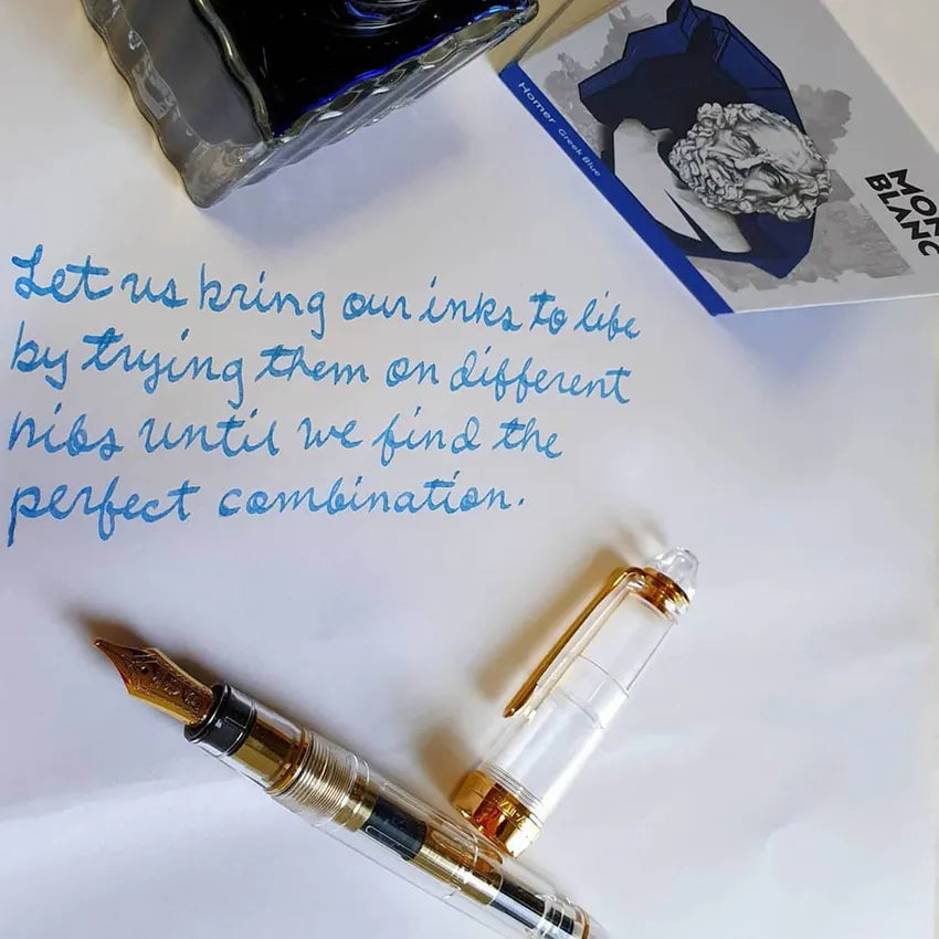 Sailor 1911 Large Fountain Pen (21K Medium) Demonstrator with Gold Trims