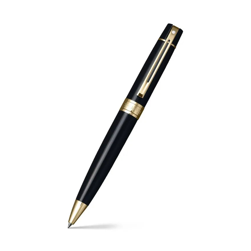 Sheaffer Gift 300 Ballpoint Pen Glossy Black with Gold Tone Trim