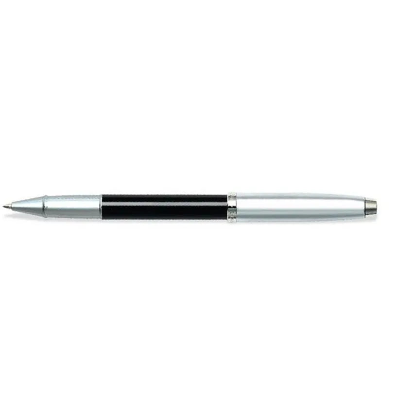 Sheaffer Gift 100 Rollerball Pen Black and Brushed Chrome with Chrome-Plated Trim