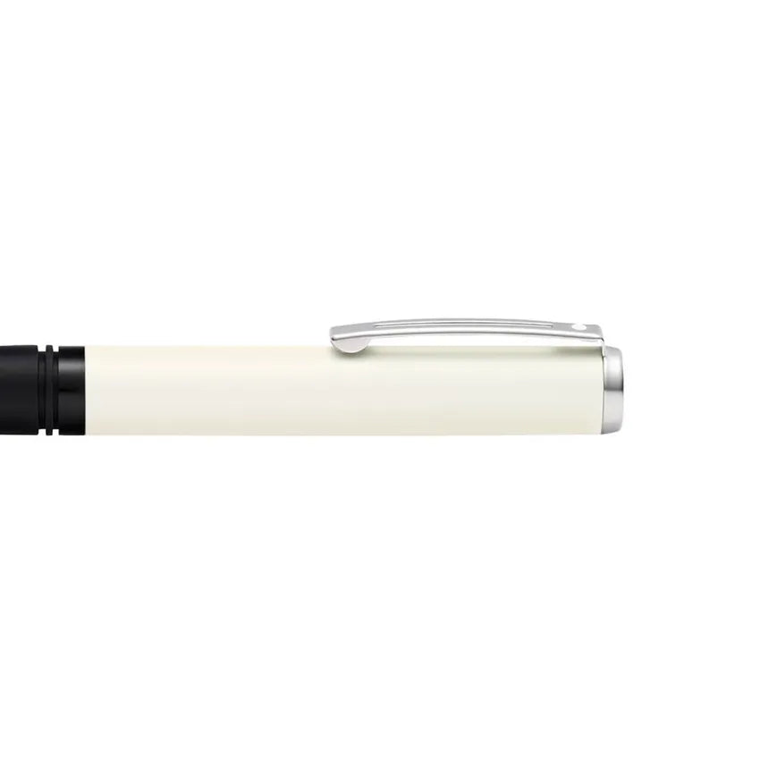 Sheaffer 9206 Pop Ballpoint Pen White with Chrome-Plated Trim