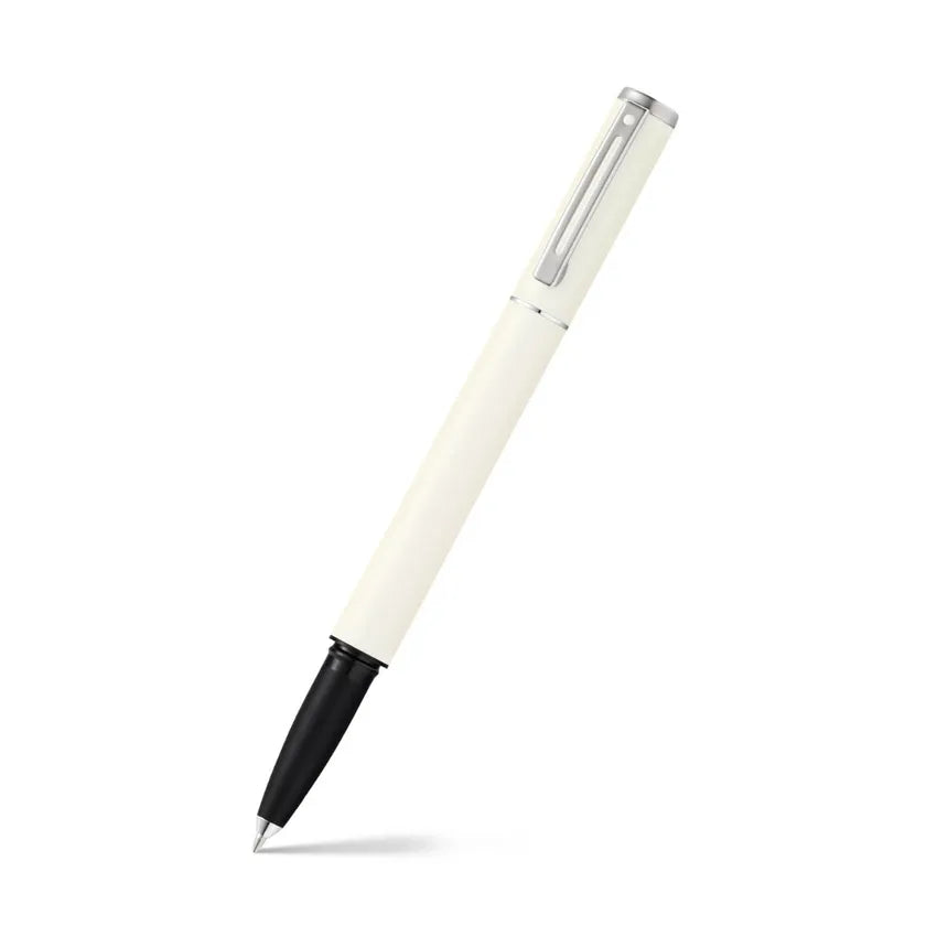 Sheaffer 9206 Pop Rollerball Pen White with Chrome-Plated Trim