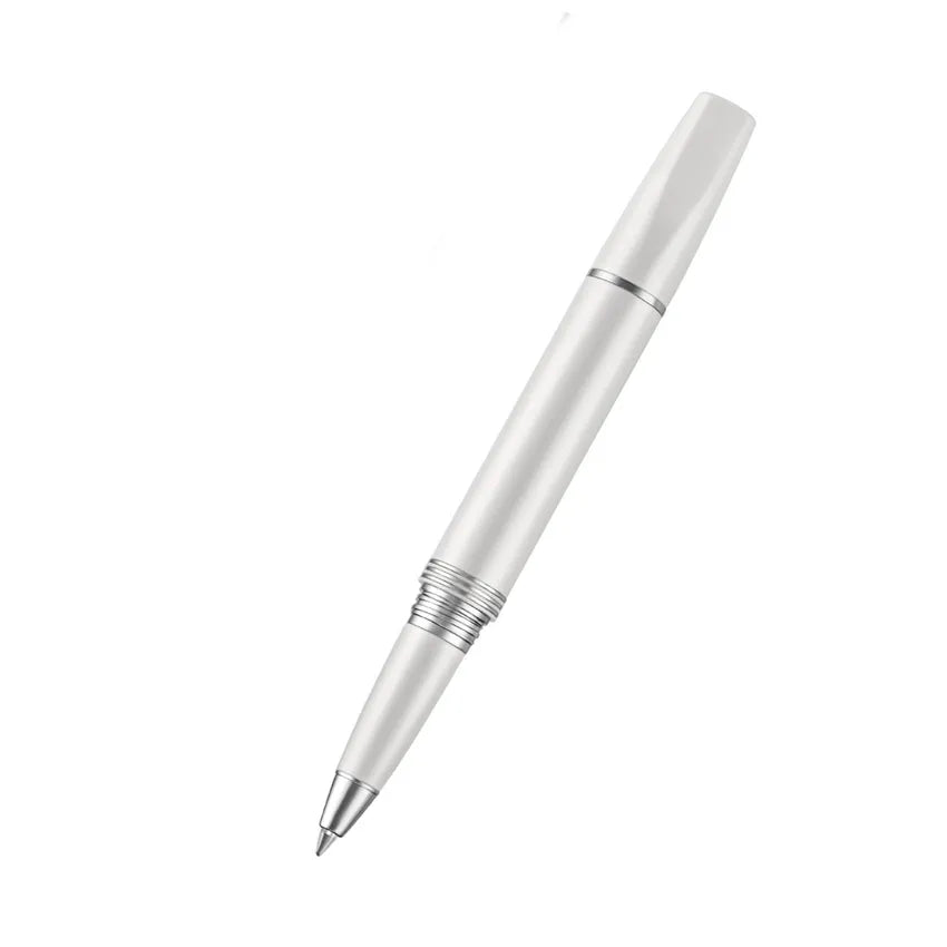 Lapis Bard Contemporary Rollerball Pen - Pearl with Chrome Trim