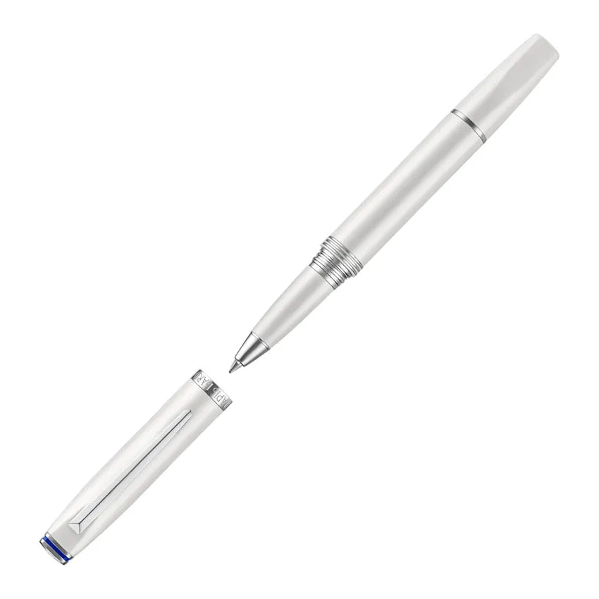 Lapis Bard Contemporary Rollerball Pen - Pearl with Chrome Trim