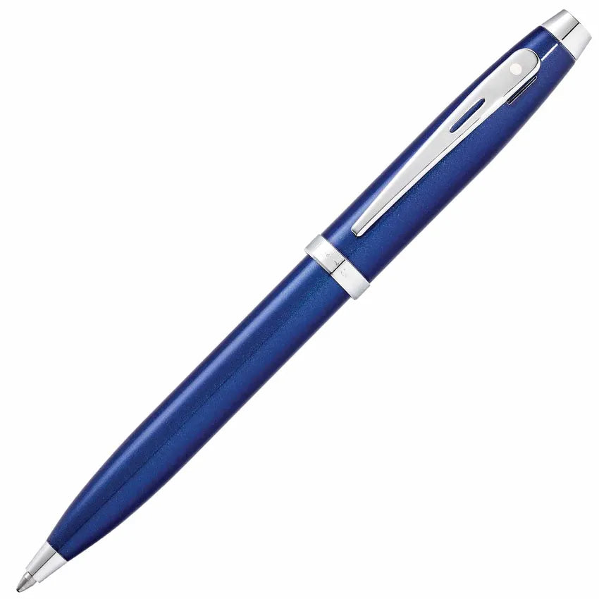 Sheaffer Gift 100 Ballpoint Pen Glossy Blue with Chrome-Plated Trim