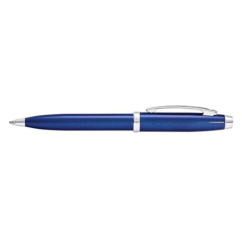 Sheaffer Gift 100 Ballpoint Pen Glossy Blue with Chrome-Plated Trim