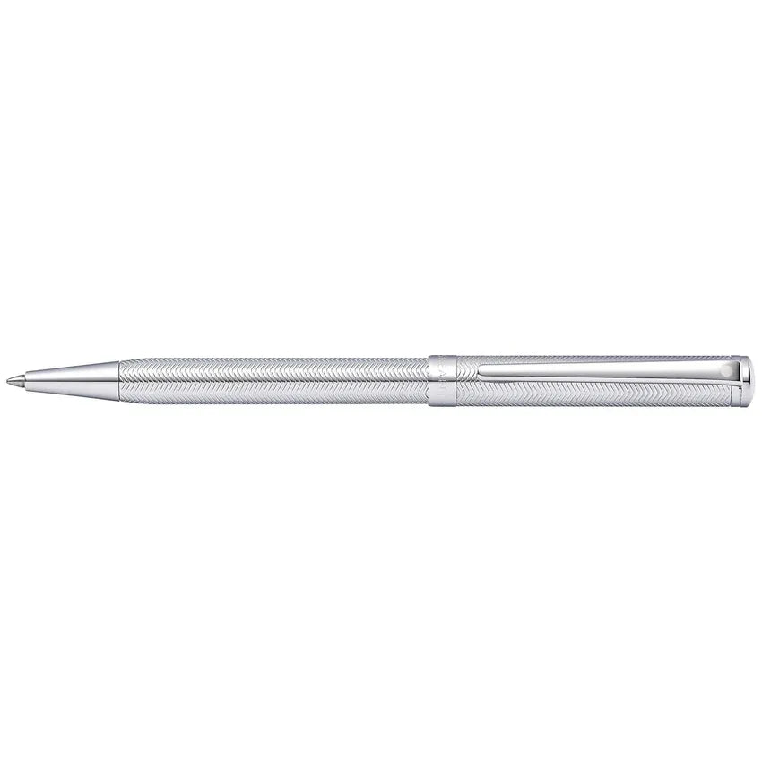 Sheaffer 9241 Intensity Engraved Ballpoint Pen Chrome with Chrome-Plated Trim