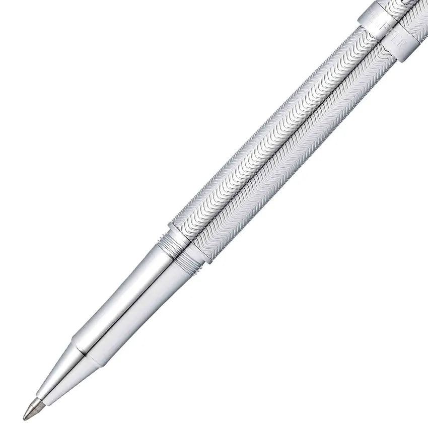 Sheaffer 9241 Intensity Engraved Rollerball Pen Chrome with Chrome-Plated Trim