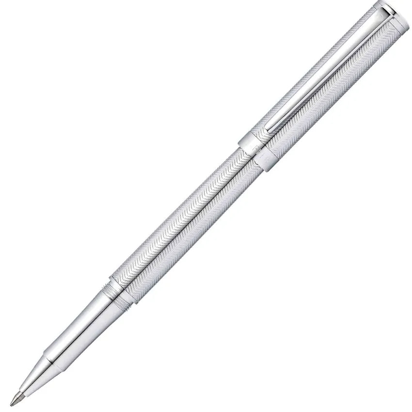 Sheaffer 9241 Intensity Engraved Rollerball Pen Chrome with Chrome-Plated Trim