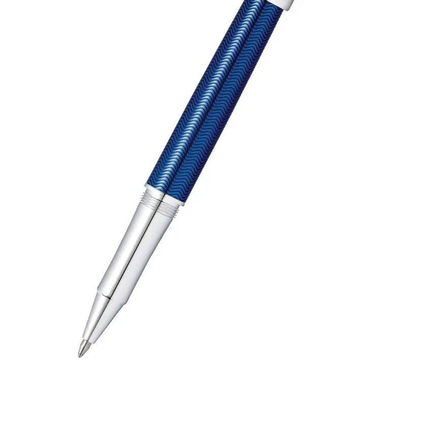 Sheaffer 9243 Intensity Engraved Rollerball Pen Blue with Chrome-Plated Trim