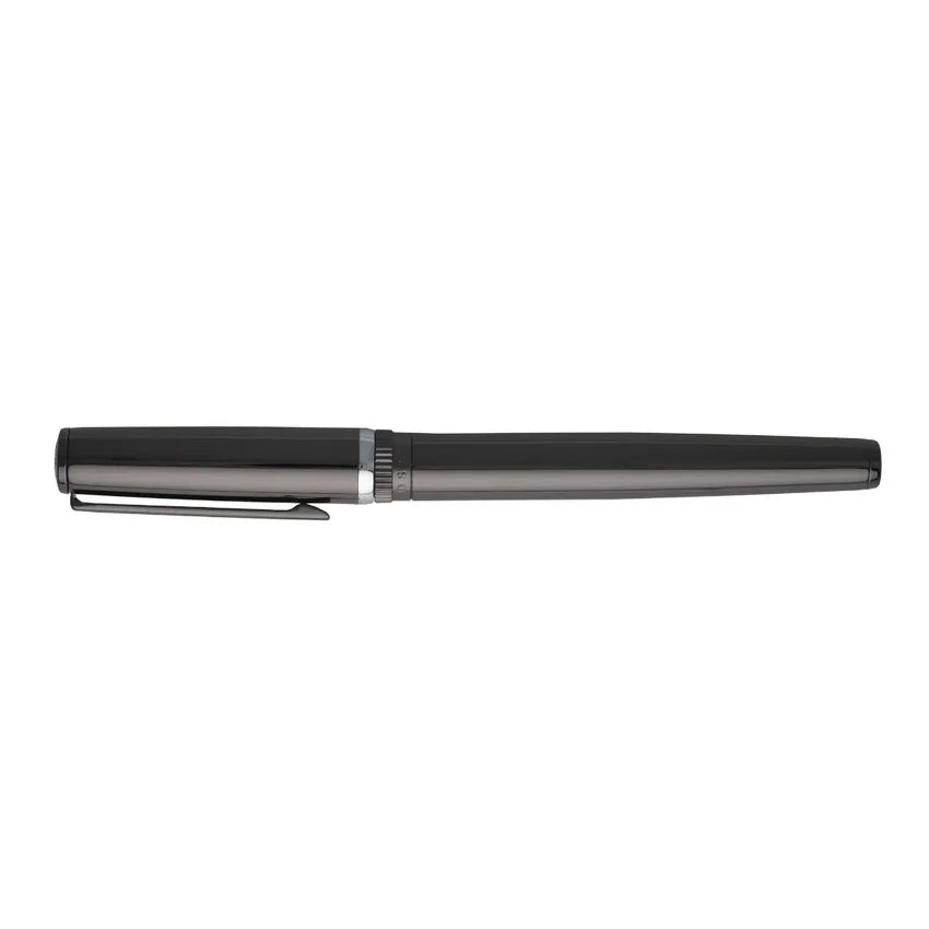 Hugo Boss Gear Metal Fountain Pen (Medium) - Dark Chrome