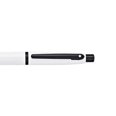 Sheaffer 9425 VFM Ballpoint Pen Glossy White with Matte Black Trim