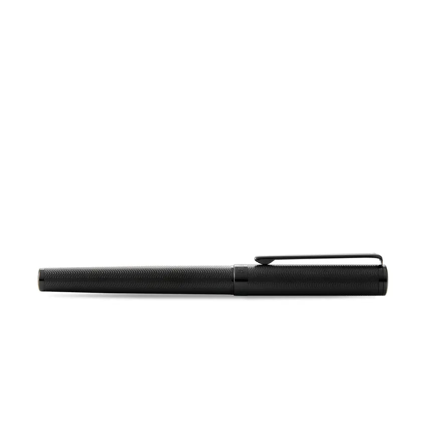 Sheaffer 9244 Intensity Engraved Rollerball Pen - Matte Black with Polished Black Trim