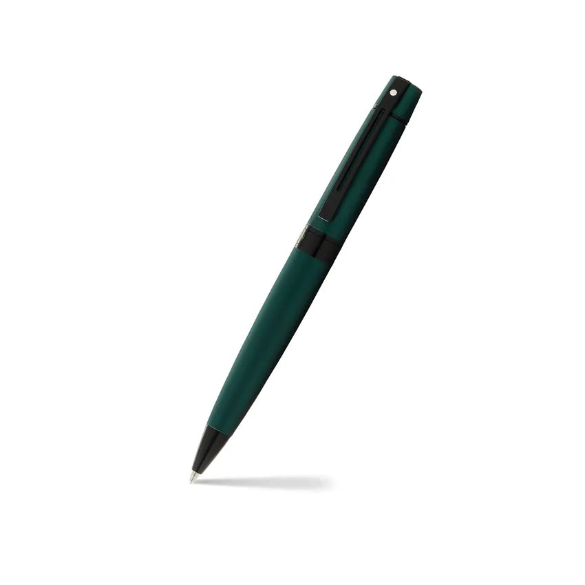 Sheaffer Gift 300 Lacquer Ballpoint Pen Matte Green with Polished Black Trim