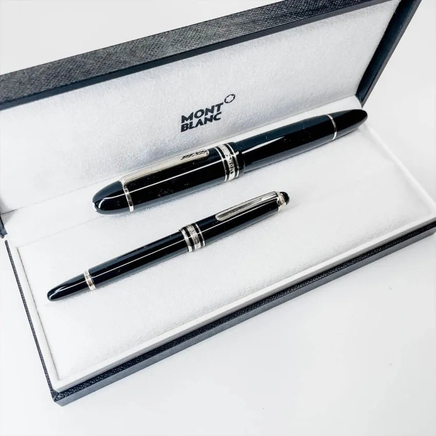 Montblanc Meisterstück Classique Rollerball Pen - Black With Platinum Trims