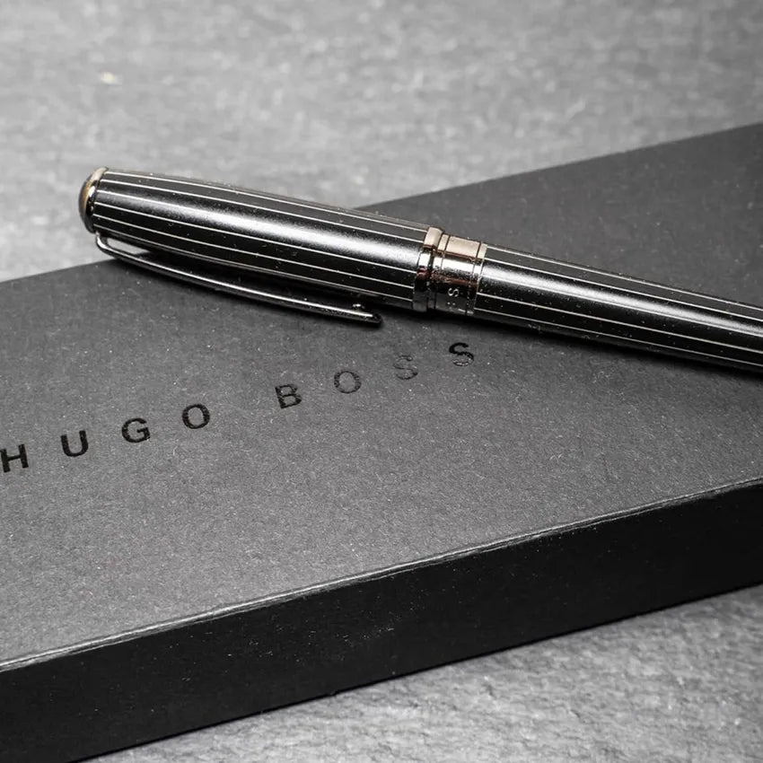 Hugo Boss Essential Pinstripe Rollerball Pen Black