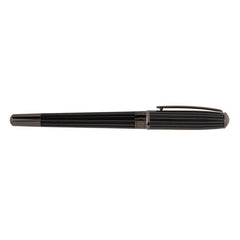 Hugo Boss Essential Pinstripe Fountain Pen (Medium) - Black