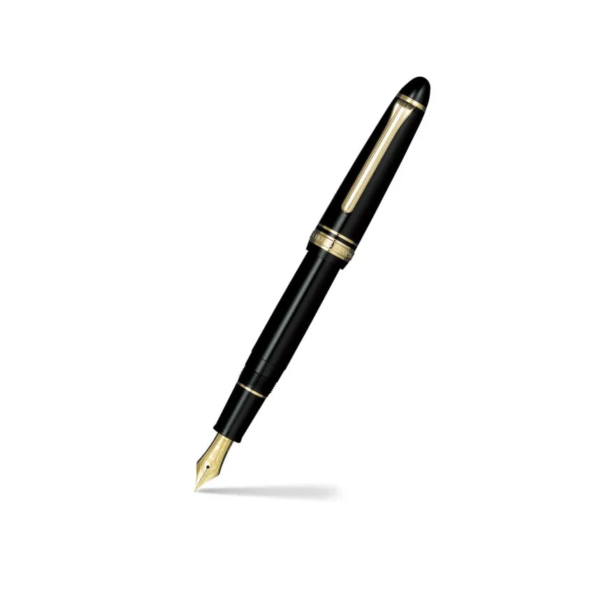 Sailor 1911 Standard Fountain Pen (21K Medium) Black with Gold Trims