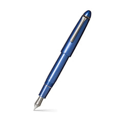 Sailor 1911 Ringless Metallic Fountain Pen (21K Medium) - Blue with Black Trims