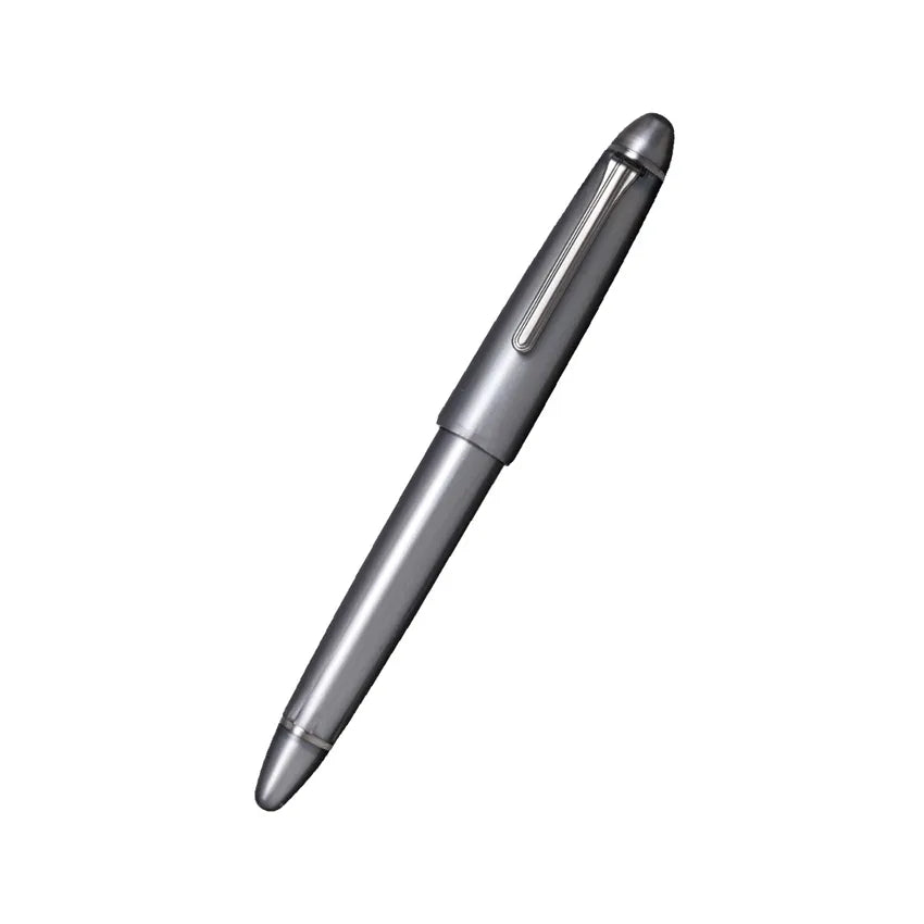 Sailor 1911 Ringless Metallic Fountain Pen (21K Medium) - Grey with Black Trims