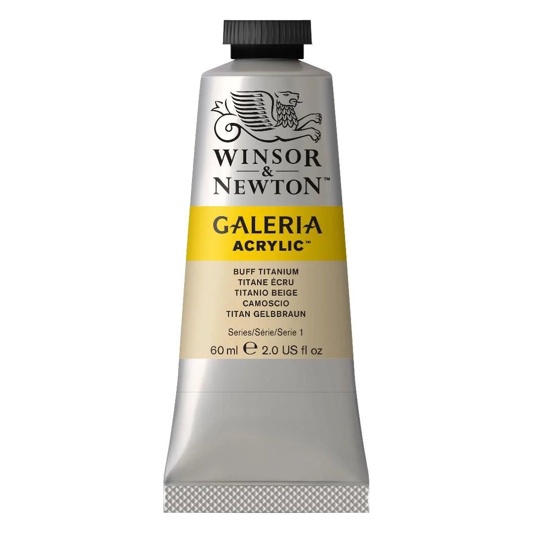 WINSOR & NEWTON GALERIA ACRYLIC COLOUR - TUBE OF 60 ML - BUFF TITANIUM (060)